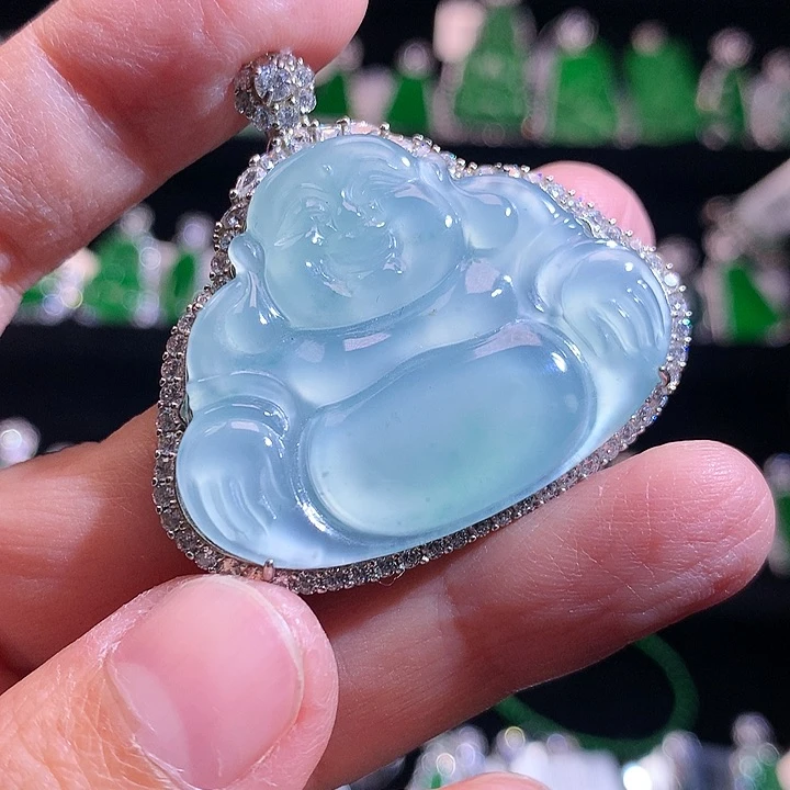 【闪购商品】颈饰银S925镶嵌翡翠