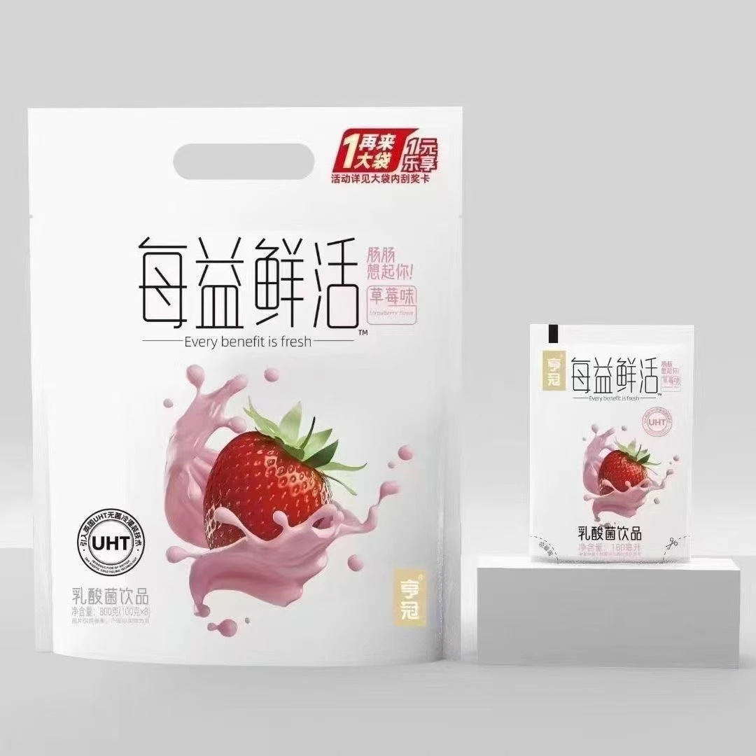 亨冠每益鲜活生牛乳发酵多口味可常温乳酸菌饮品解渴解腻上学必备