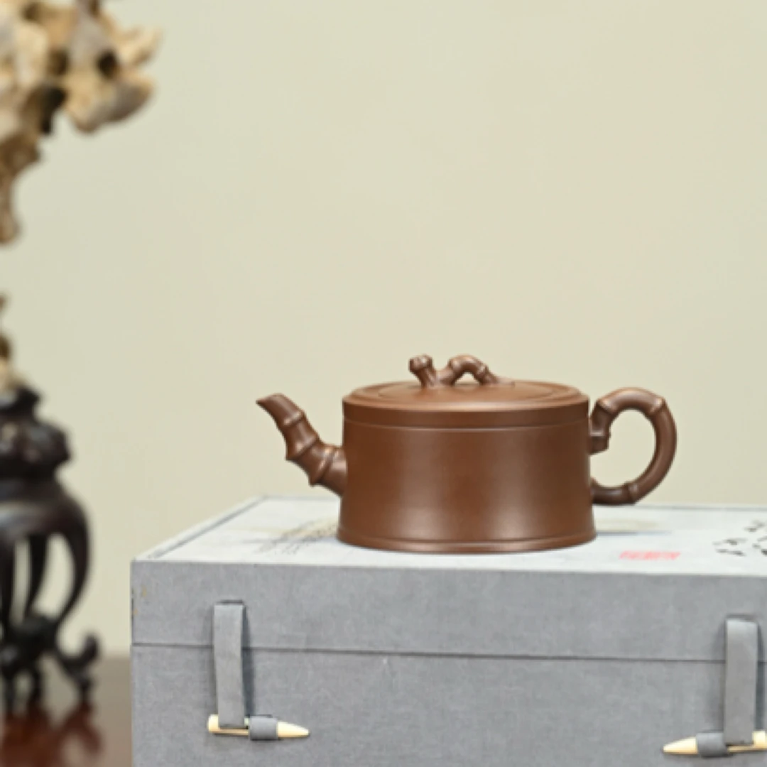 一品竹段·全手工            /容量280cc/紫泥