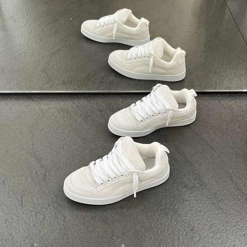 复古男女舒适滑板鞋小众面包鞋潮款丑萌圆头运动休闲鞋子新款百搭