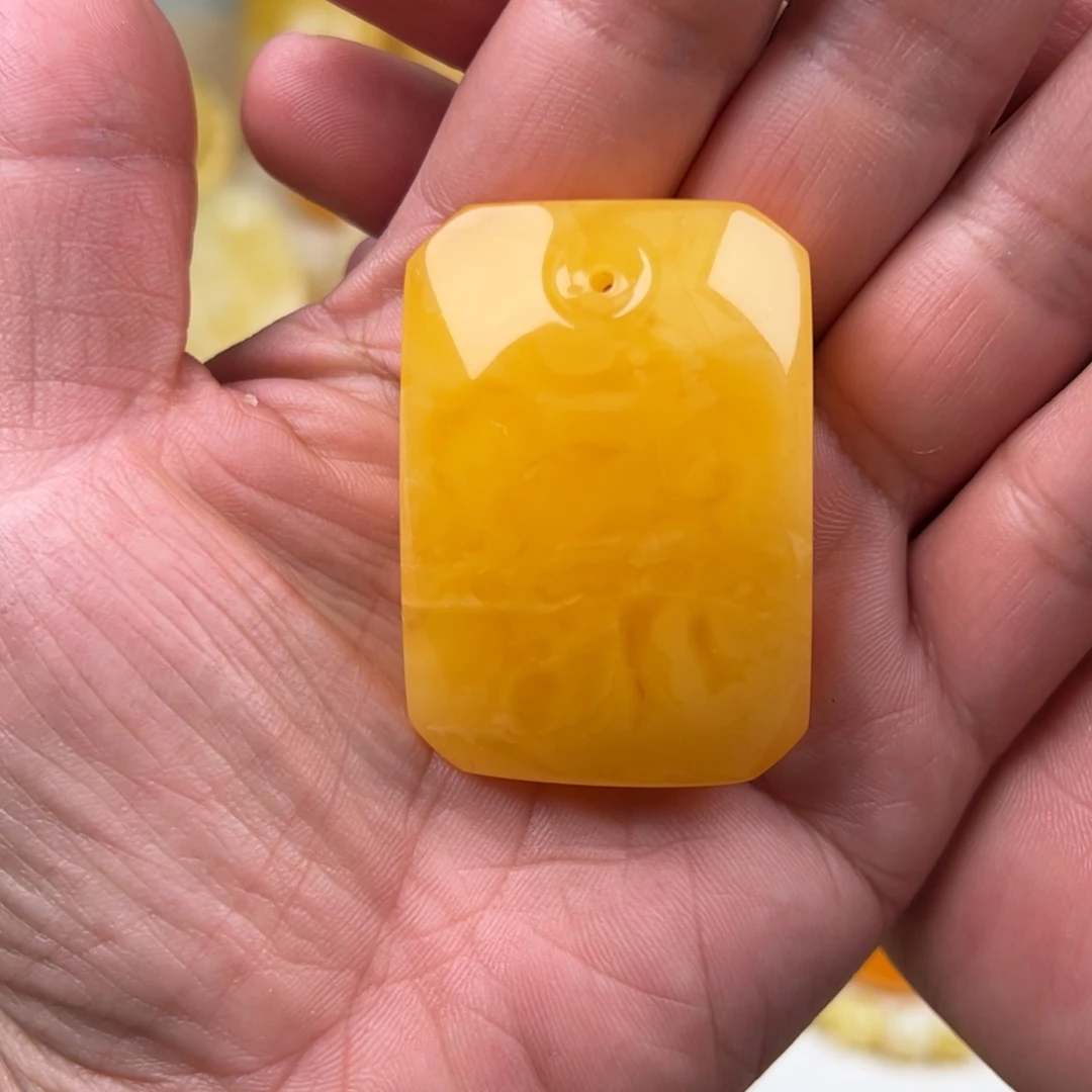 蜜蜡未镶嵌颈饰纯天然琥珀蜜蜡
