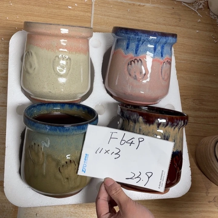 粗陶多肉花盆微瑕649