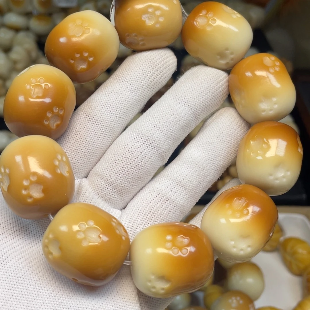 菩提根/象牙果手串118踏雪桶微瑕