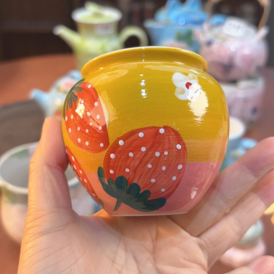 景德镇手绘高温釉下彩陶瓷茶具