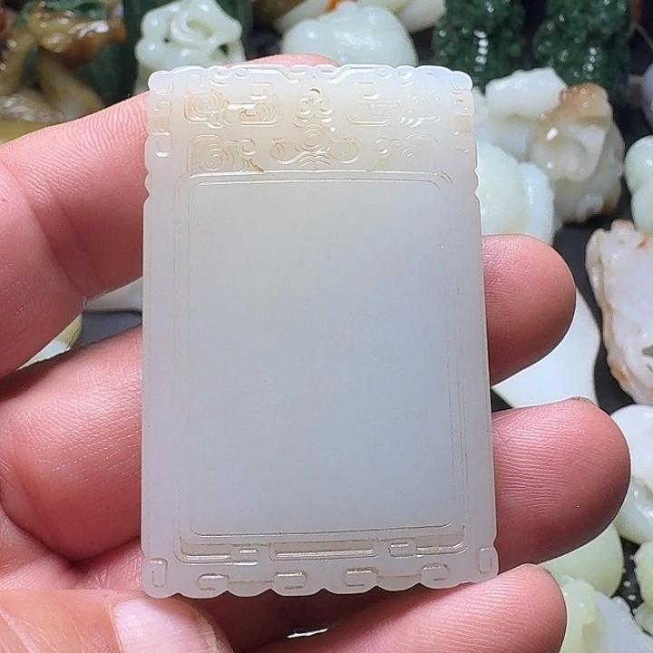 和田玉未镶嵌挂件