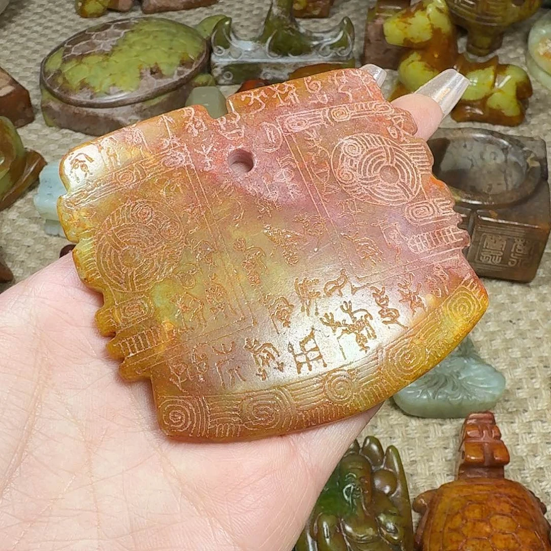 白玉菩提吊坠挂件