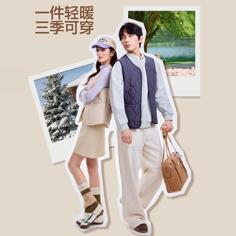 【宝嫂推荐】男女同款休闲百搭羊毛背心大码绵羊毛马甲坎肩5601