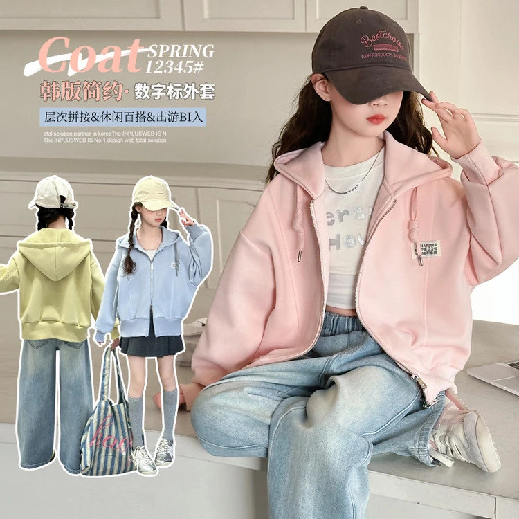 （外套）女童外套春装棒球服2025新款春款网红中大童儿童装夹克