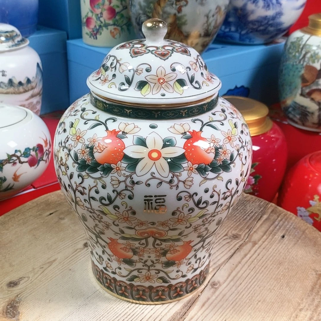 【闪购商品】瓷片陶瓷茶叶罐密封罐
