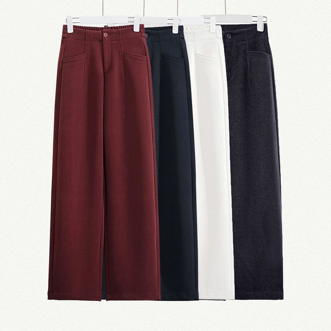 【清货】设计感韩版高腰时尚百搭窄版直筒裤BQ5030 裤长101-103