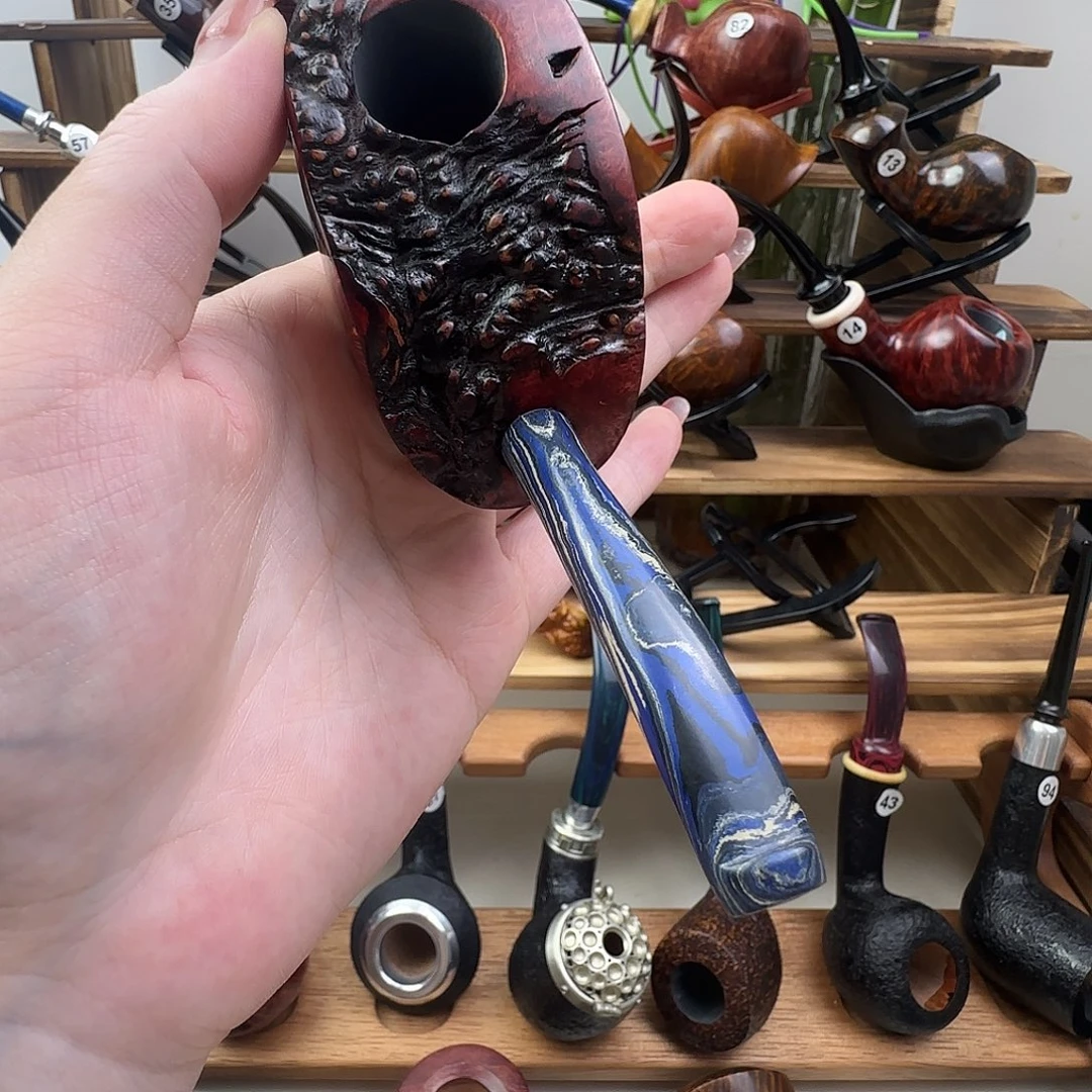 石楠木手工元宝总裁烟斗