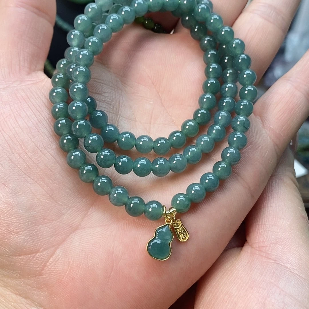 颈饰银S925镶嵌翡翠111111