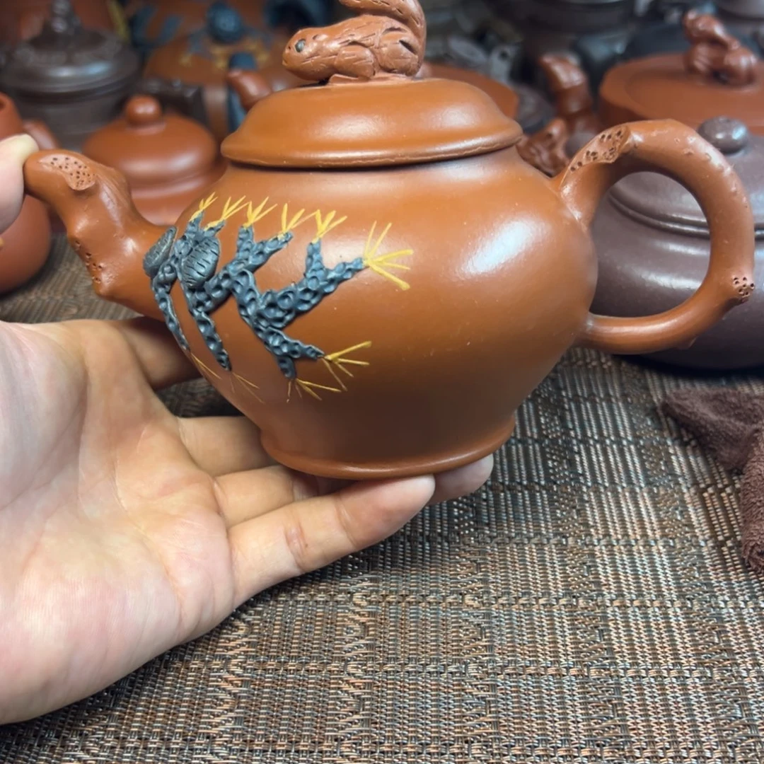 紫砂茶壶宜兴原矿紫砂壶300毫升容量