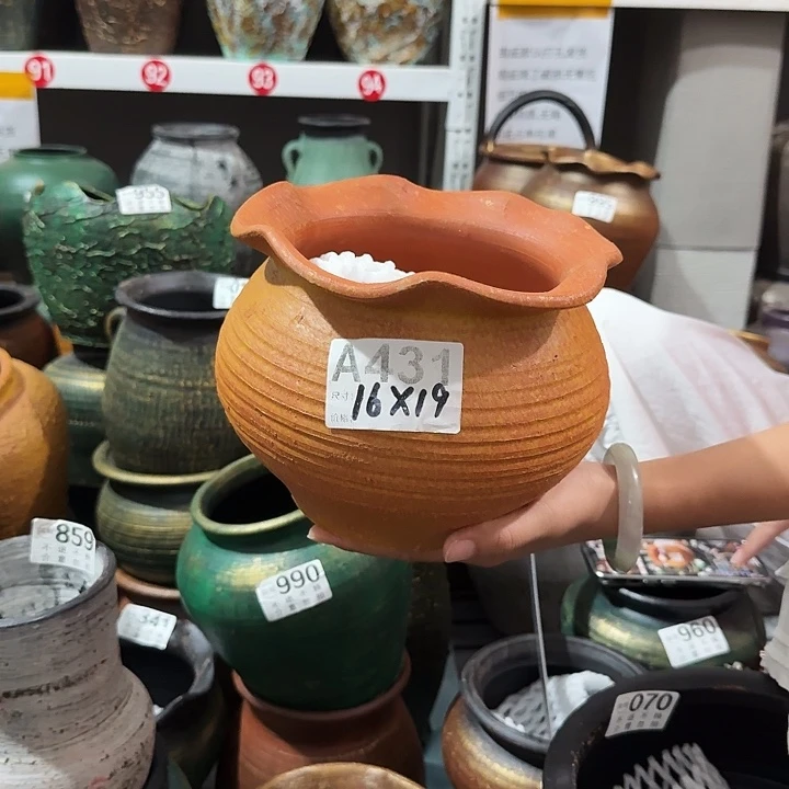 黄色花边431高度16口径18