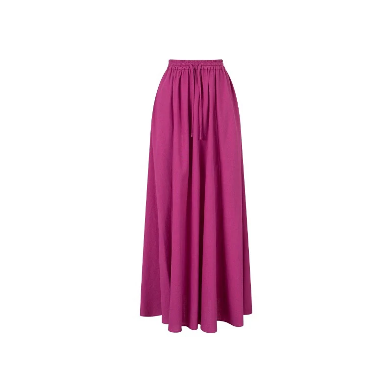 肉肉家*大码粉紫色花房半身裙