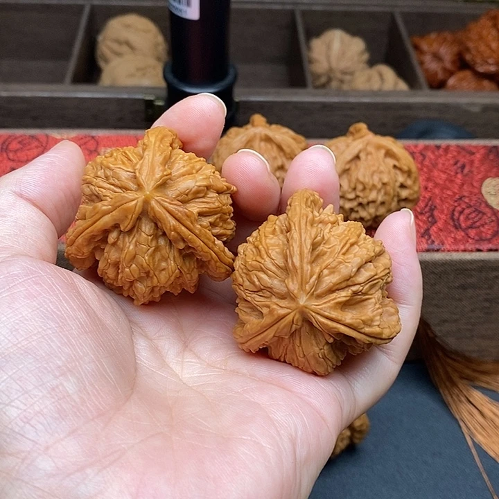 陈***熹文玩核桃把件白奔