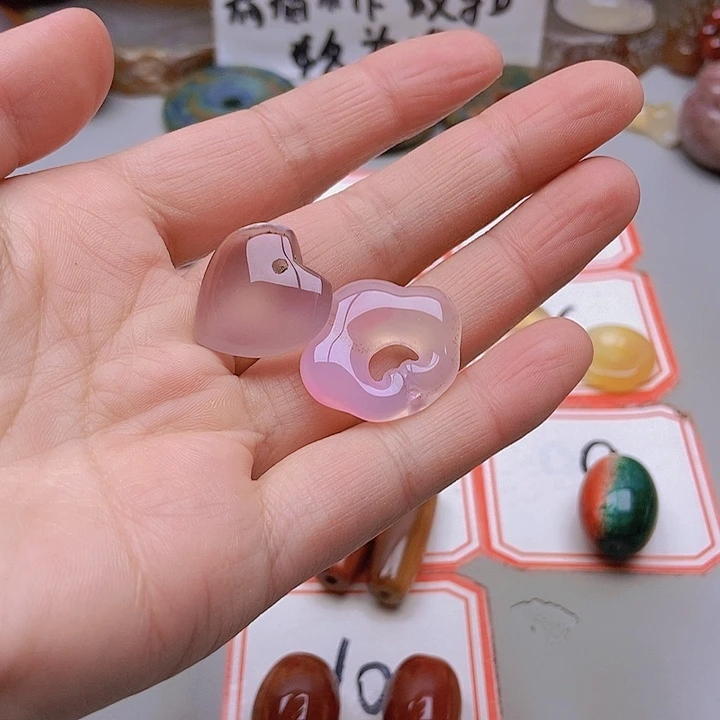 【闪购商品】未镶嵌玛瑙/玉髓珠宝半成品瑾**已