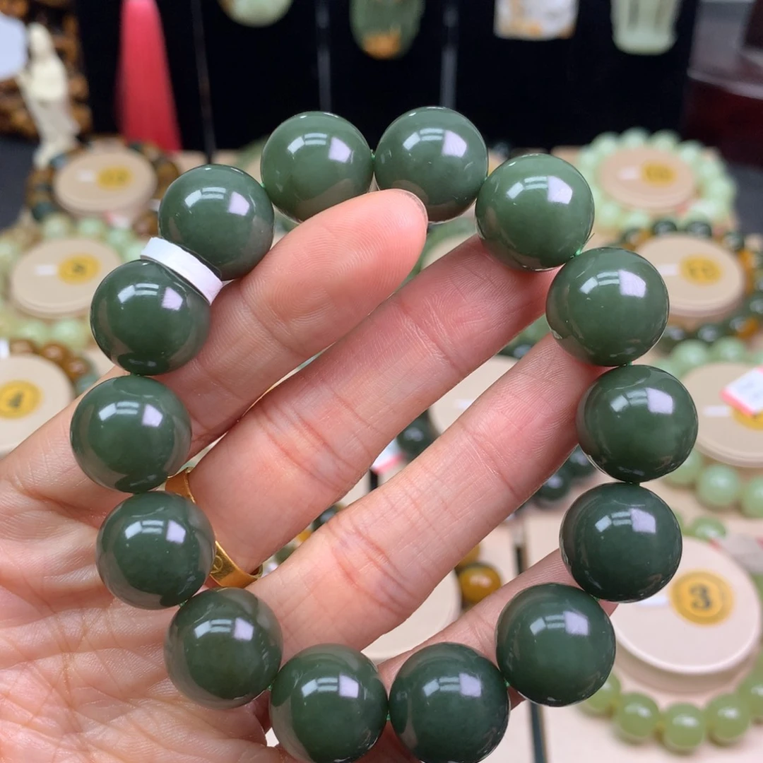 和田玉未镶嵌手链