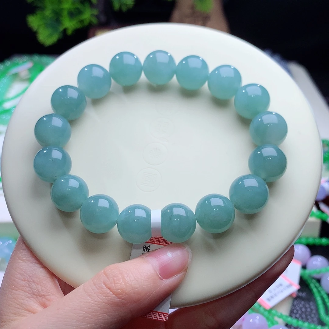 翡翠未镶嵌手串卡12