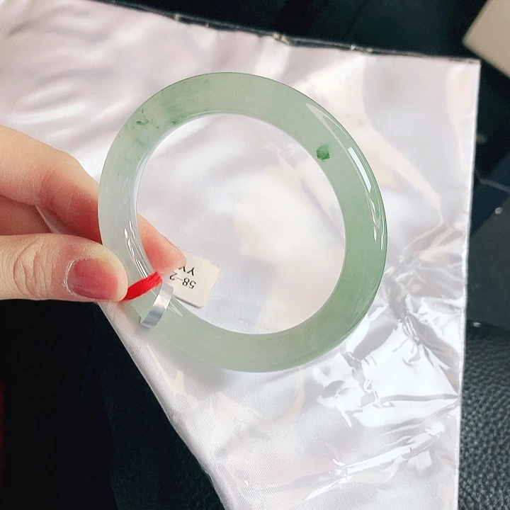 翡翠未镶嵌手镯缅甸天然a货翡翠手镯54号