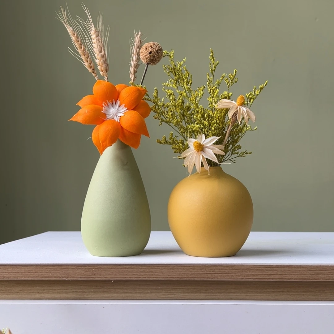 摆件花瓶带花高度20-30厘米左右