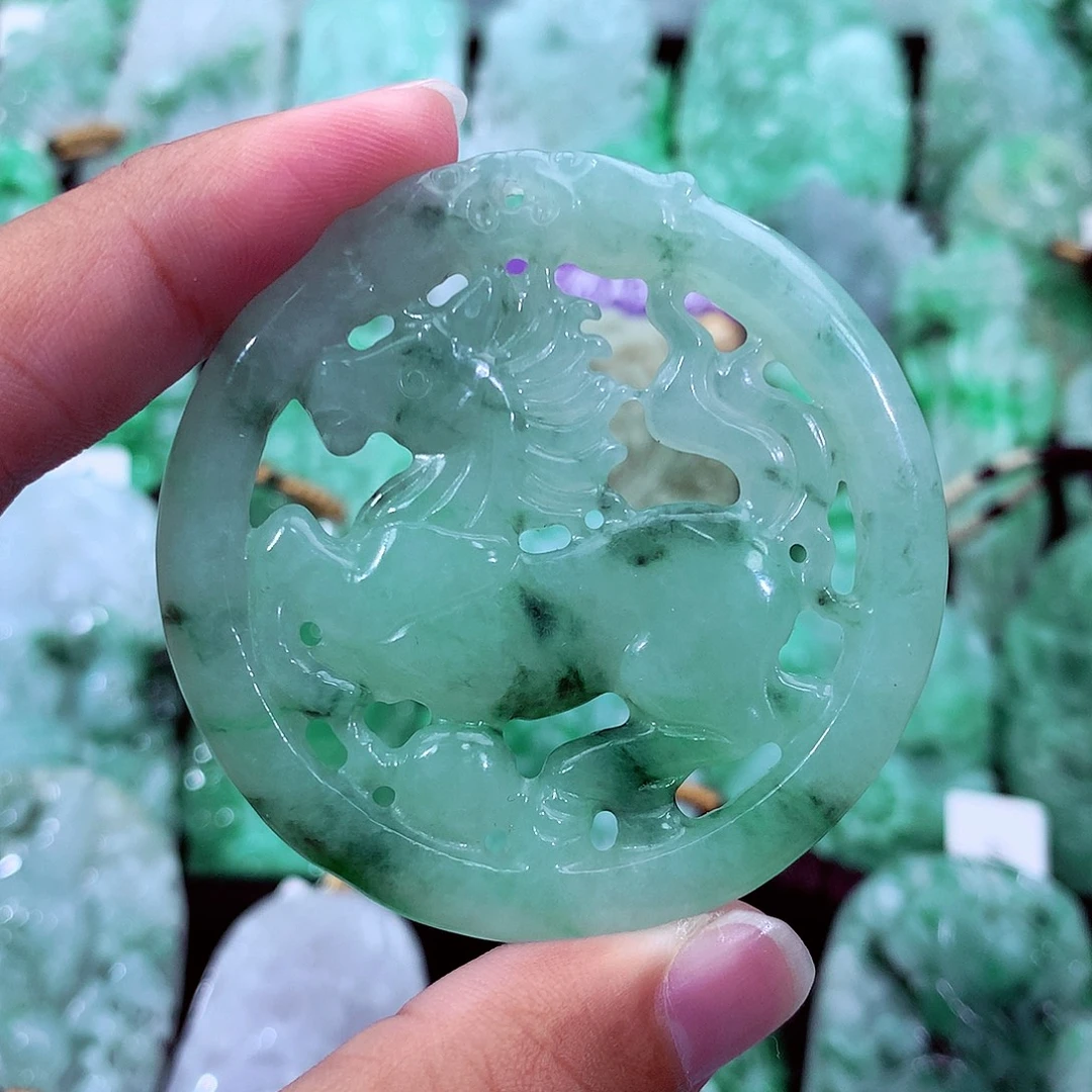 翡翠未镶嵌吊坠(不含链)