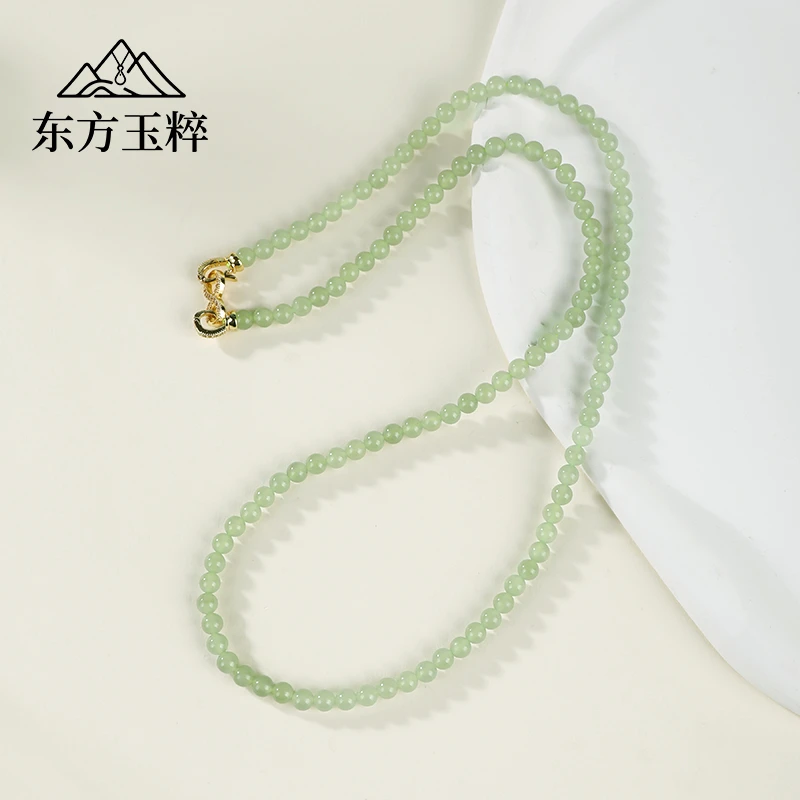 和田玉小米珠项链-单珠约5mm-多样性发货 拍一发一