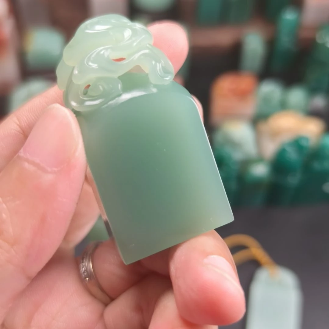 寿山石印石C****_梅子青印章1