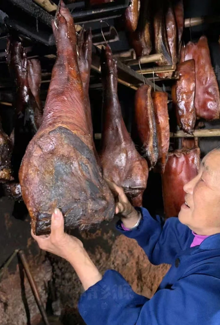 【猪脚现称】腊猪蹄排骨腊肉恩施正宗柴火烟熏云贵川传统老腊肉高山