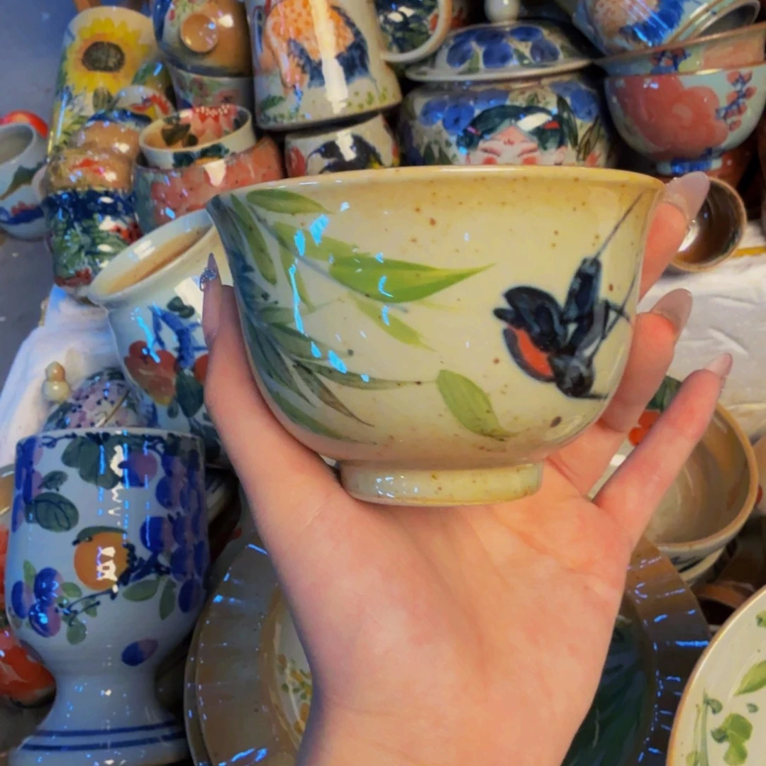 瓷片景德镇陶瓷手工手绘
