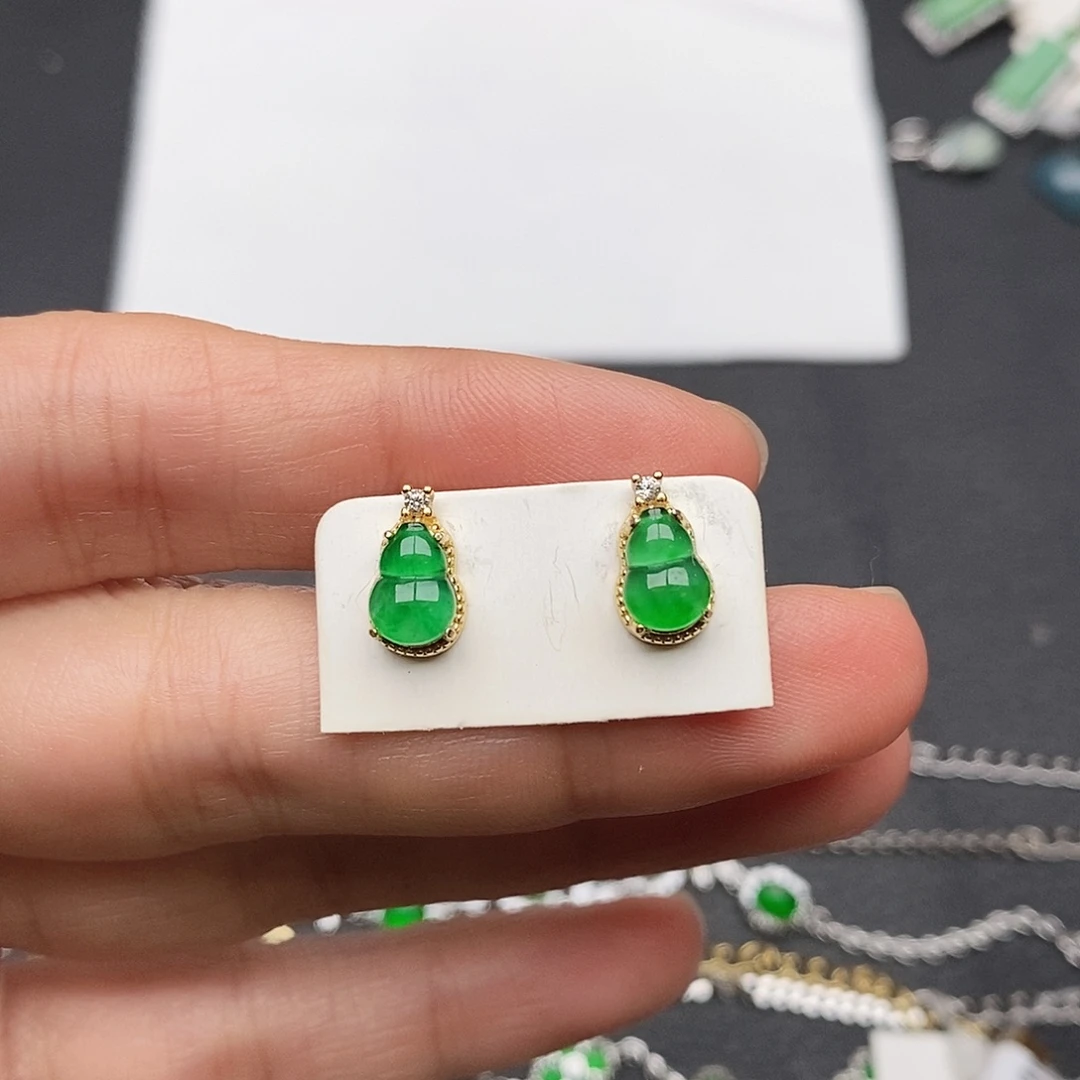 翡翠银S925镶嵌戒指