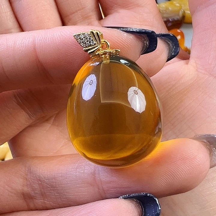 蜜蜡颈饰未镶嵌开*蜜蜡