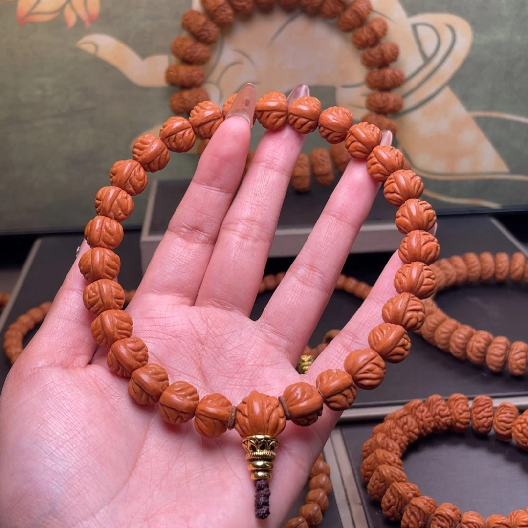 桃核吊坠12金蟾纹