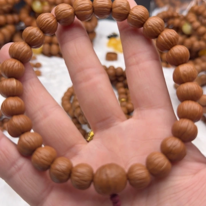 猴头核桃手串11南瓜原皮原色原生态