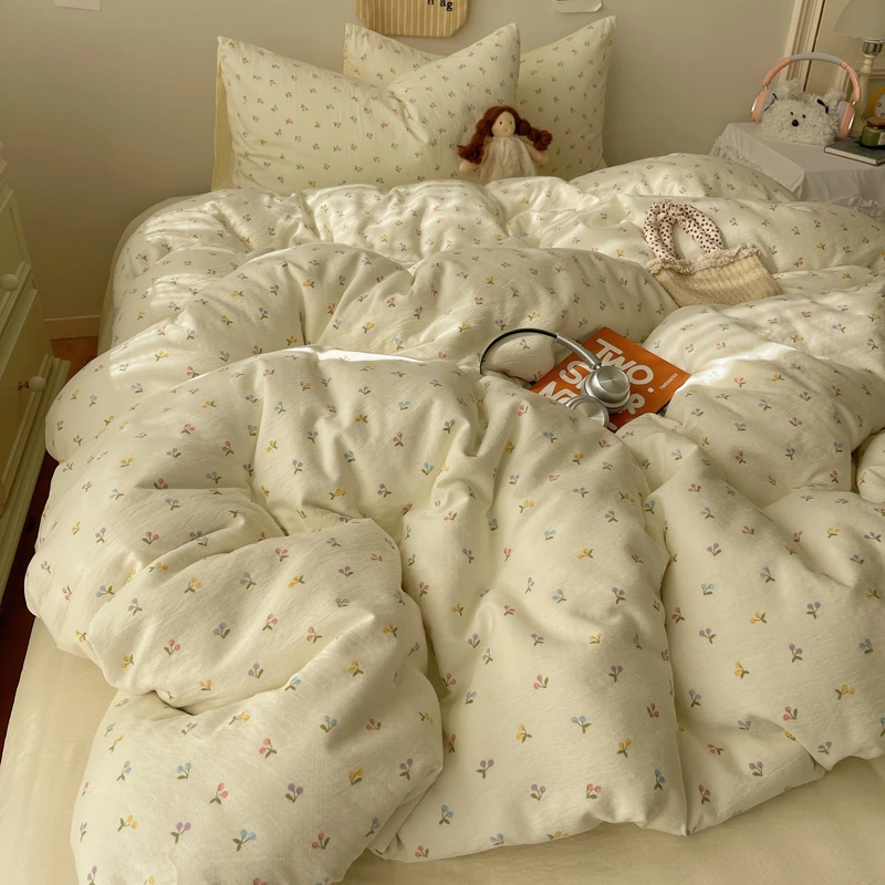 柔软小清新被套单件150x200x230宿舍单人单独被罩单独非全棉纯棉4