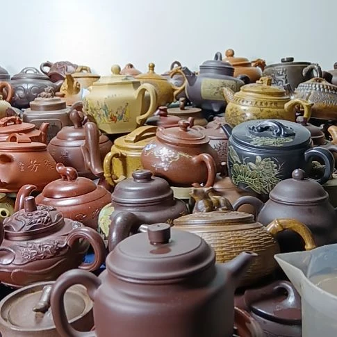 茶壶段泥宜兴原矿紫泥柴烧手工230cc德中紫砂壶