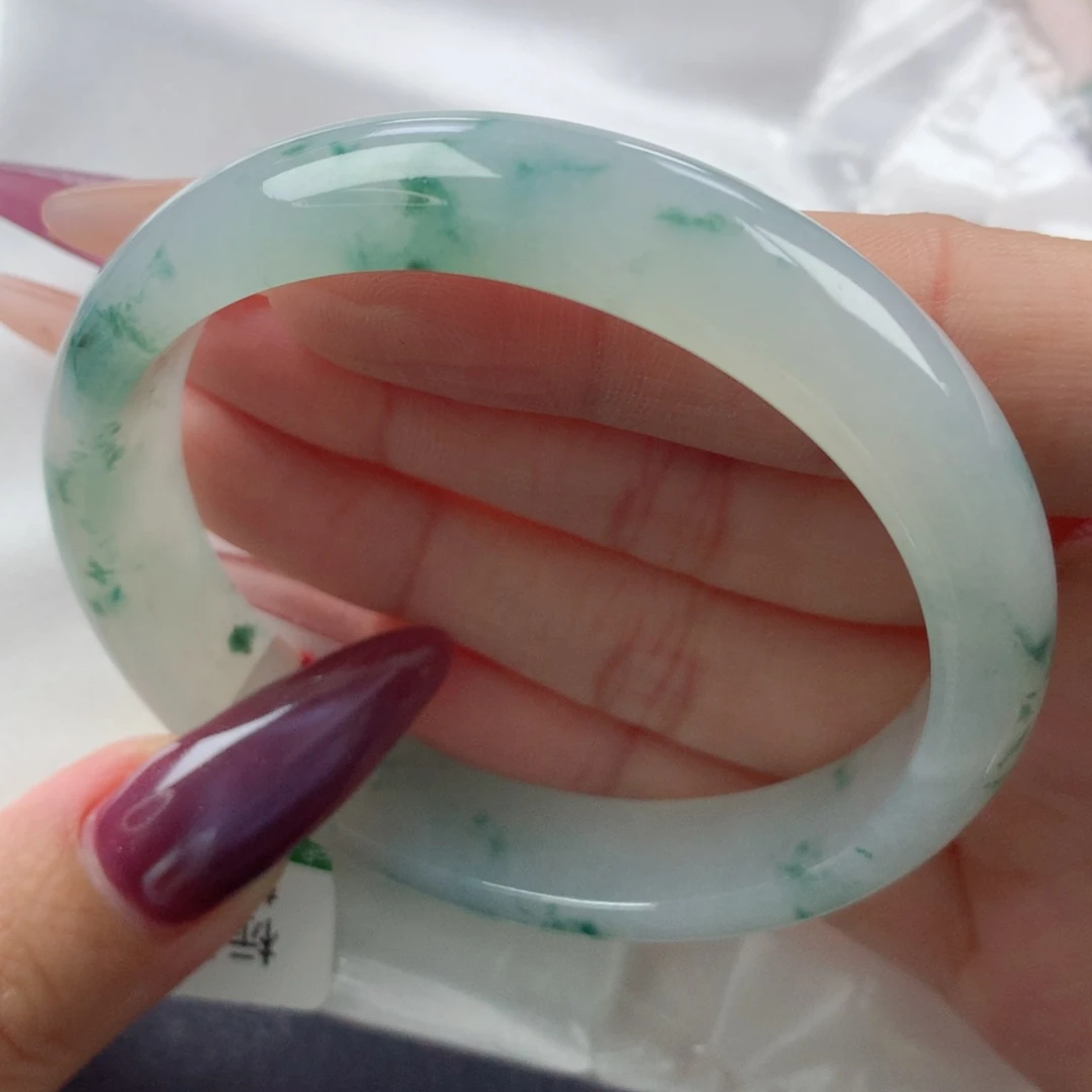 未镶嵌手镯翡翠缅甸天然翡翠A货56.4贵妃