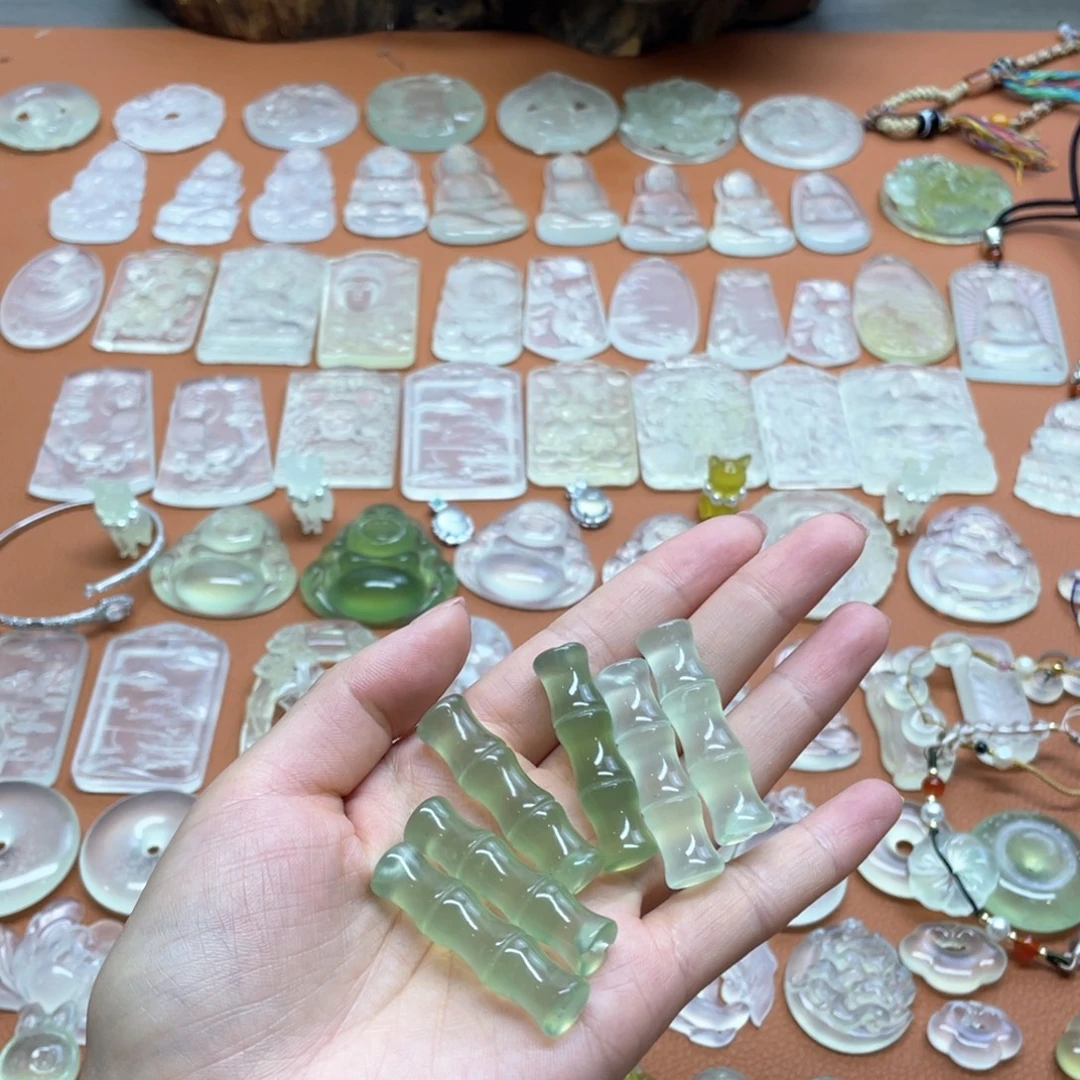 蛇纹石玉未镶嵌多样性随机发一