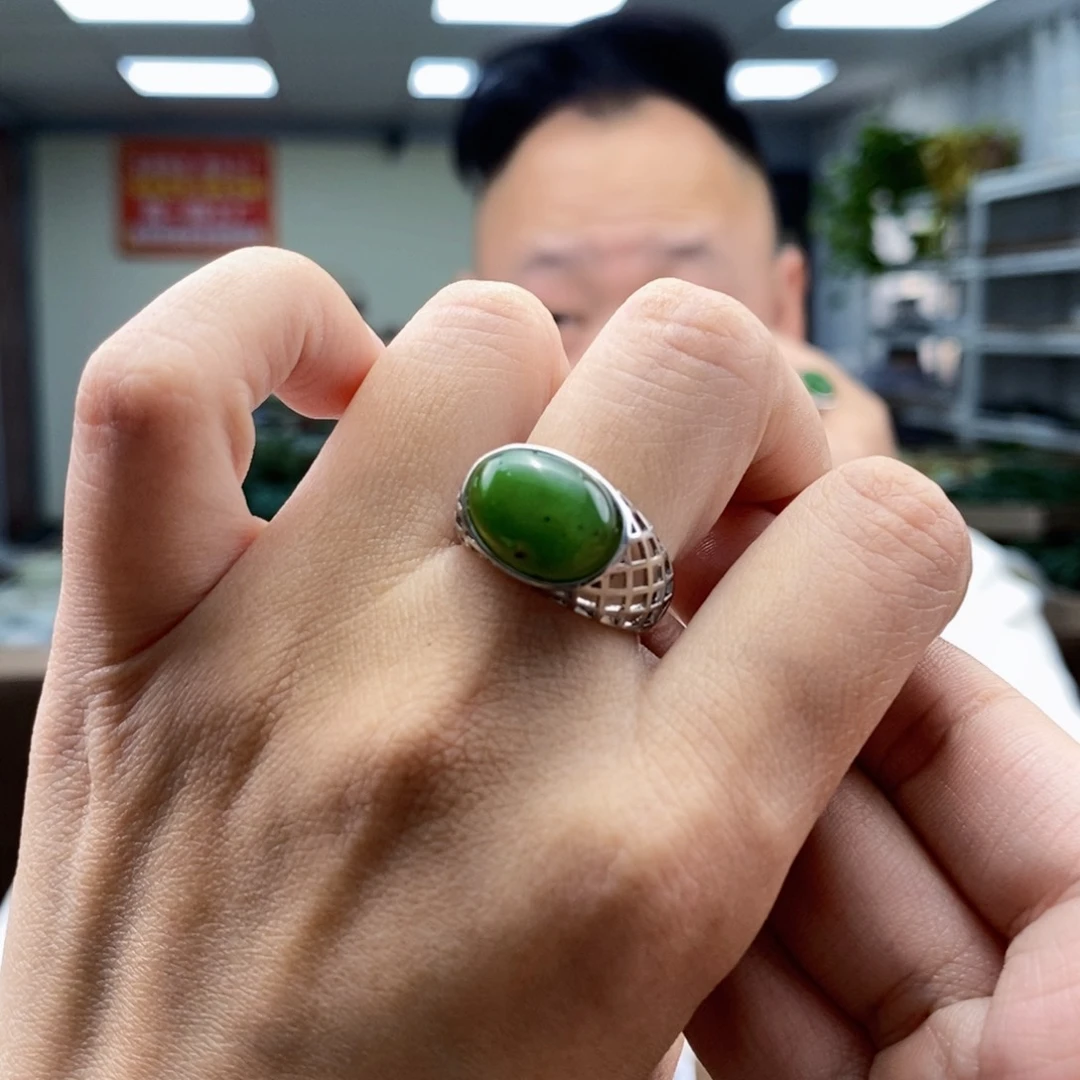 和田玉戒指未镶嵌多样性发货 拍一发一