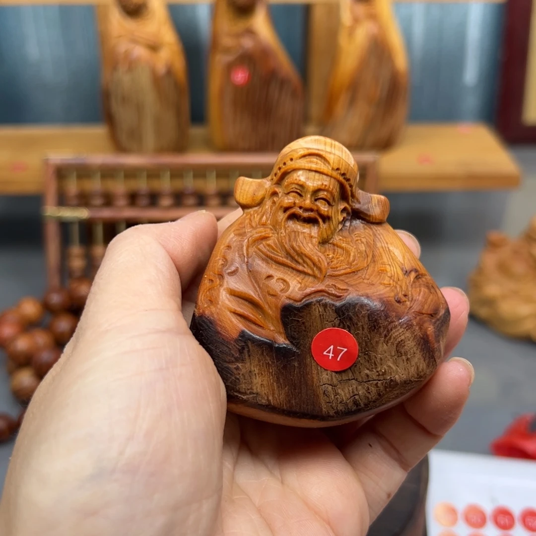 桐***玺木崖柏木摆件手把件，