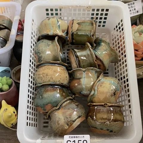 紫砂花盆159微瑕品口径5厘米左右