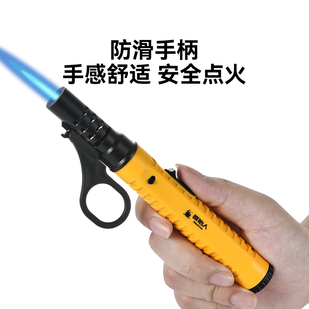 【原始人迷你喷火枪】户外点火棒燃气打火机手持点火器露营迷你烧烤