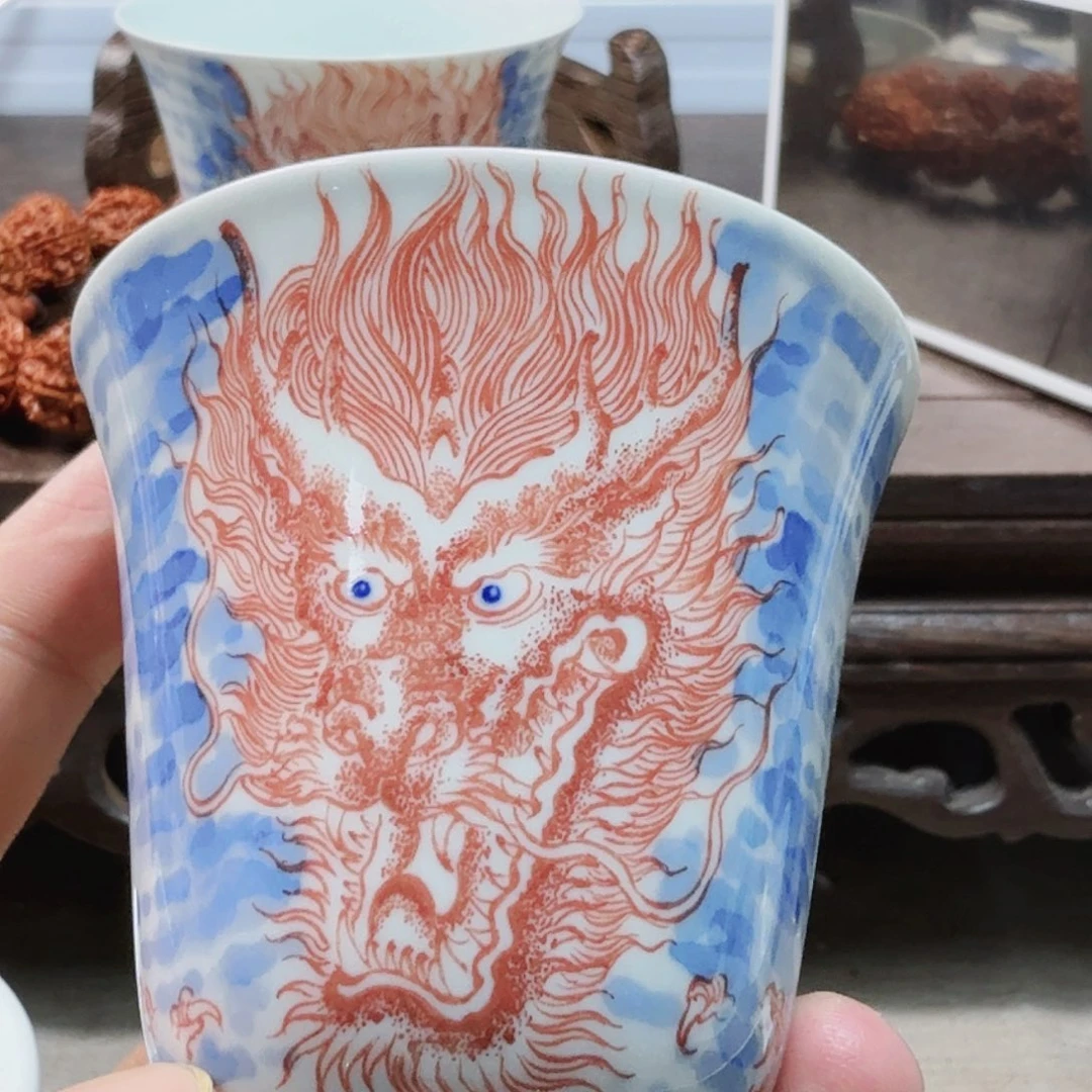 泥塑预***者主人杯手工手绘