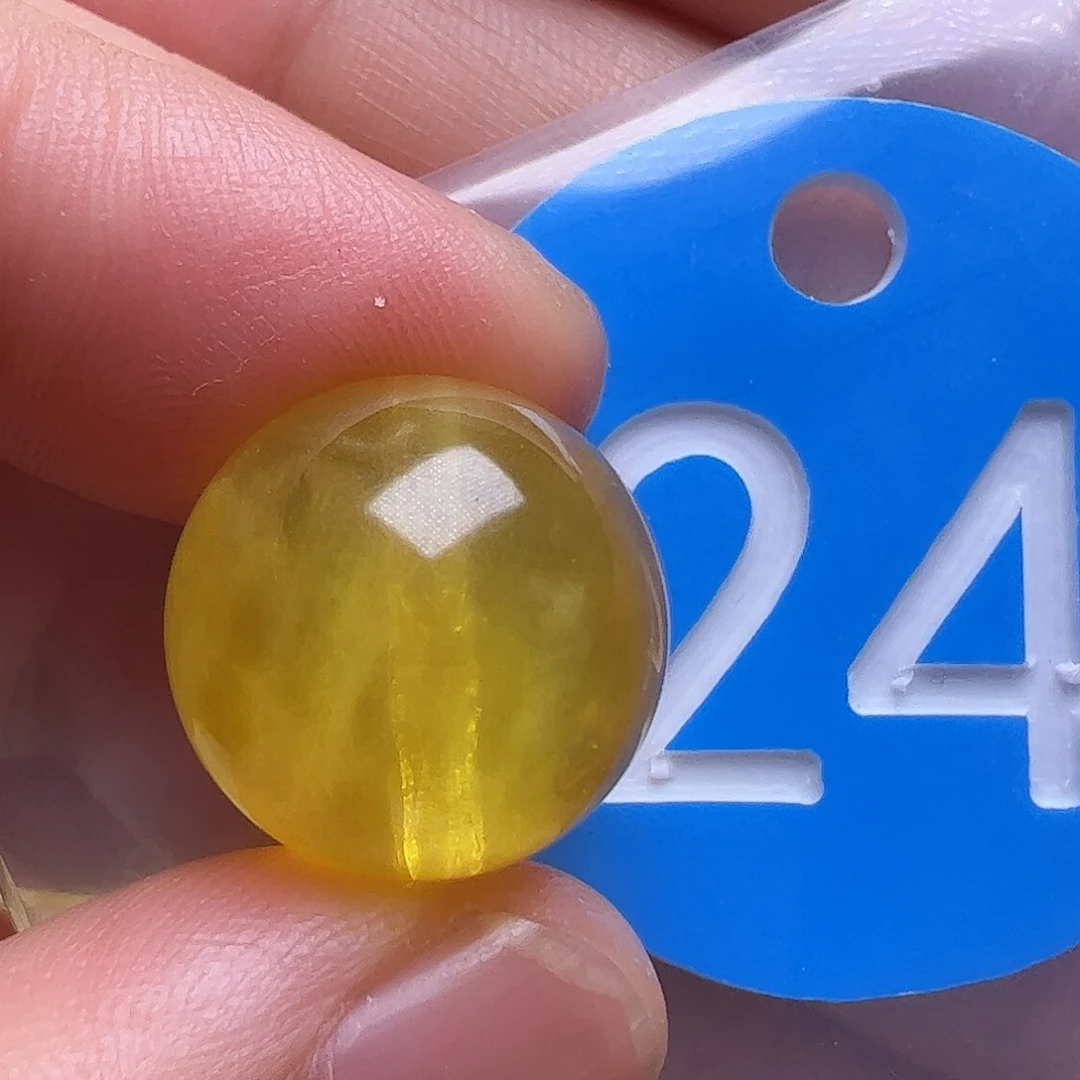 未镶嵌蜜蜡裸石花粉15.5m m