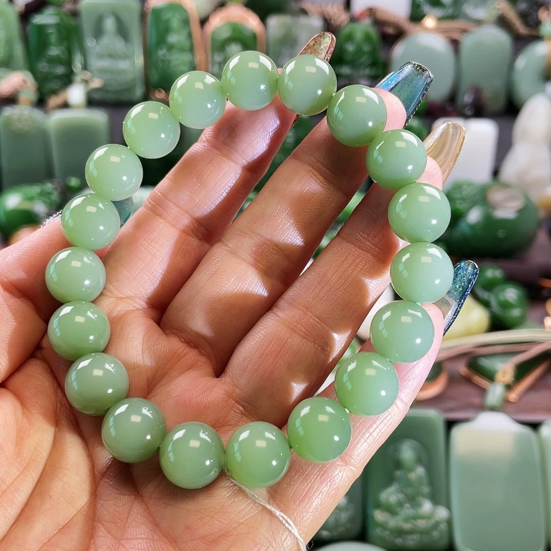 和田玉手串未镶嵌