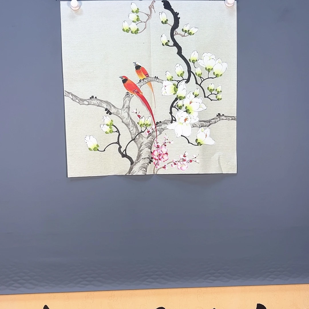 国画862 花鸟和蝴蝶是同一