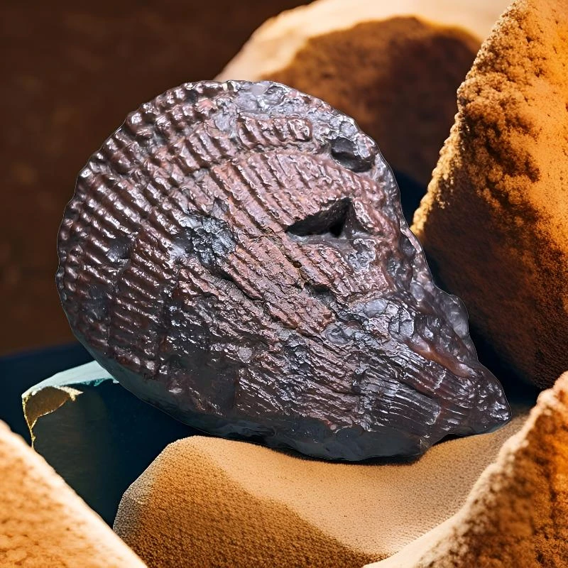 埃及沙漠黑金刚预言石天然奇石文玩摆件精美吊坠手把件【一物一拍】