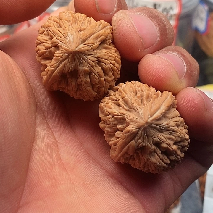 文玩核桃把件蒜头32