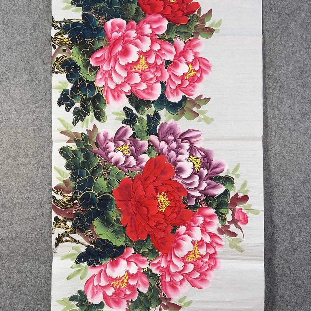 国画802 牡丹等植物生长于这里