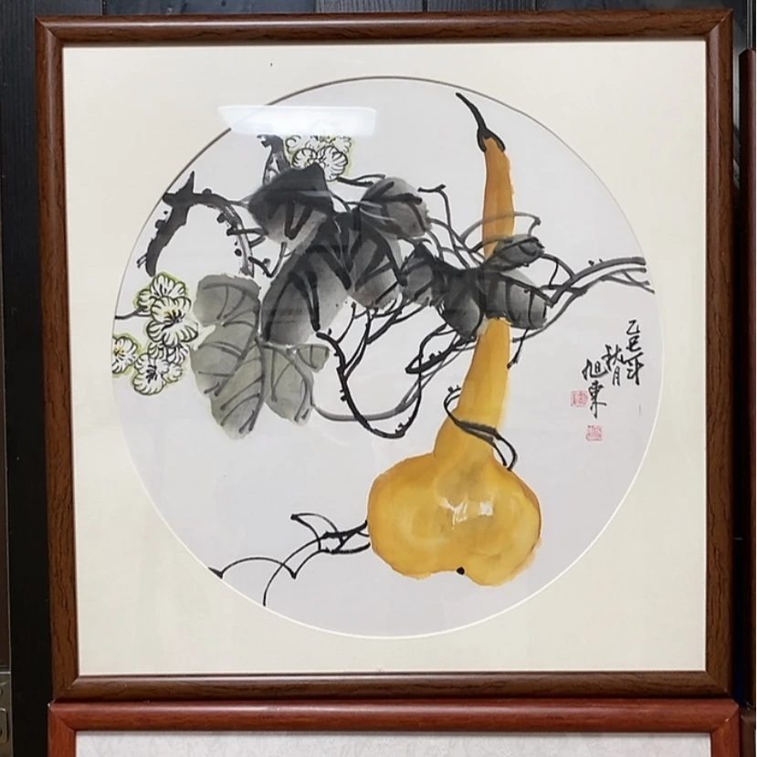 【闪购商品】国画手绘国画带框不退63.63